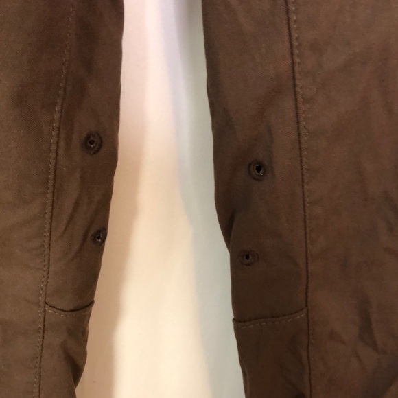 PRANA Women Brown Cropped Pants Size L - Picture 7 of 13